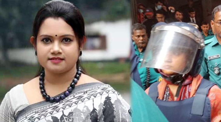 রিমান্ড শেষে কারাগারে নিষিদ্ধ সংগঠন ছাত্রলীগ নেত্রী রিভা